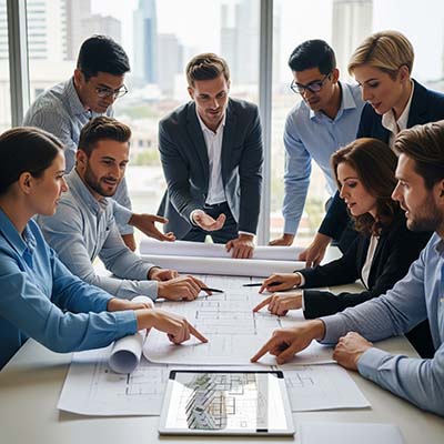 فريق عمل هندسي محترف